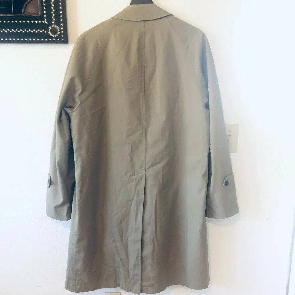 Jos. A. Bank Mens Beige Comfort Collared Full Sleeve Long Trench Coat Size 42R - Picture 2 of 12